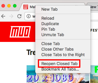 How to Reopen Tabs You’ve Accidentally Closed in Your Browser